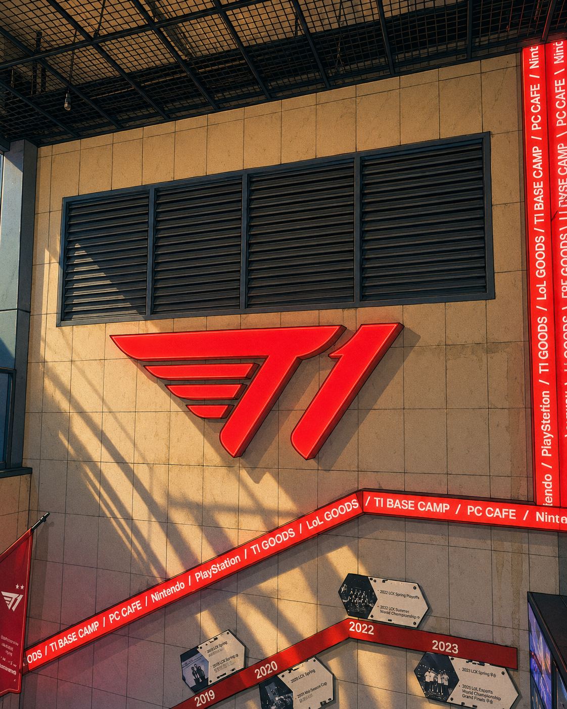 伝説とファンが出会う弘大T1ベースキャンプ