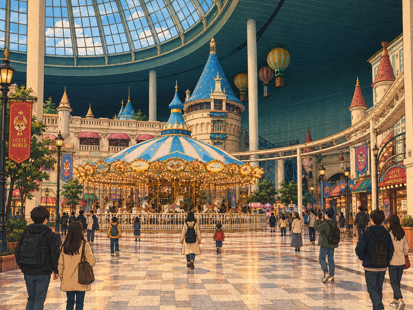 Lotte World, where a fairy-tale day unfolds