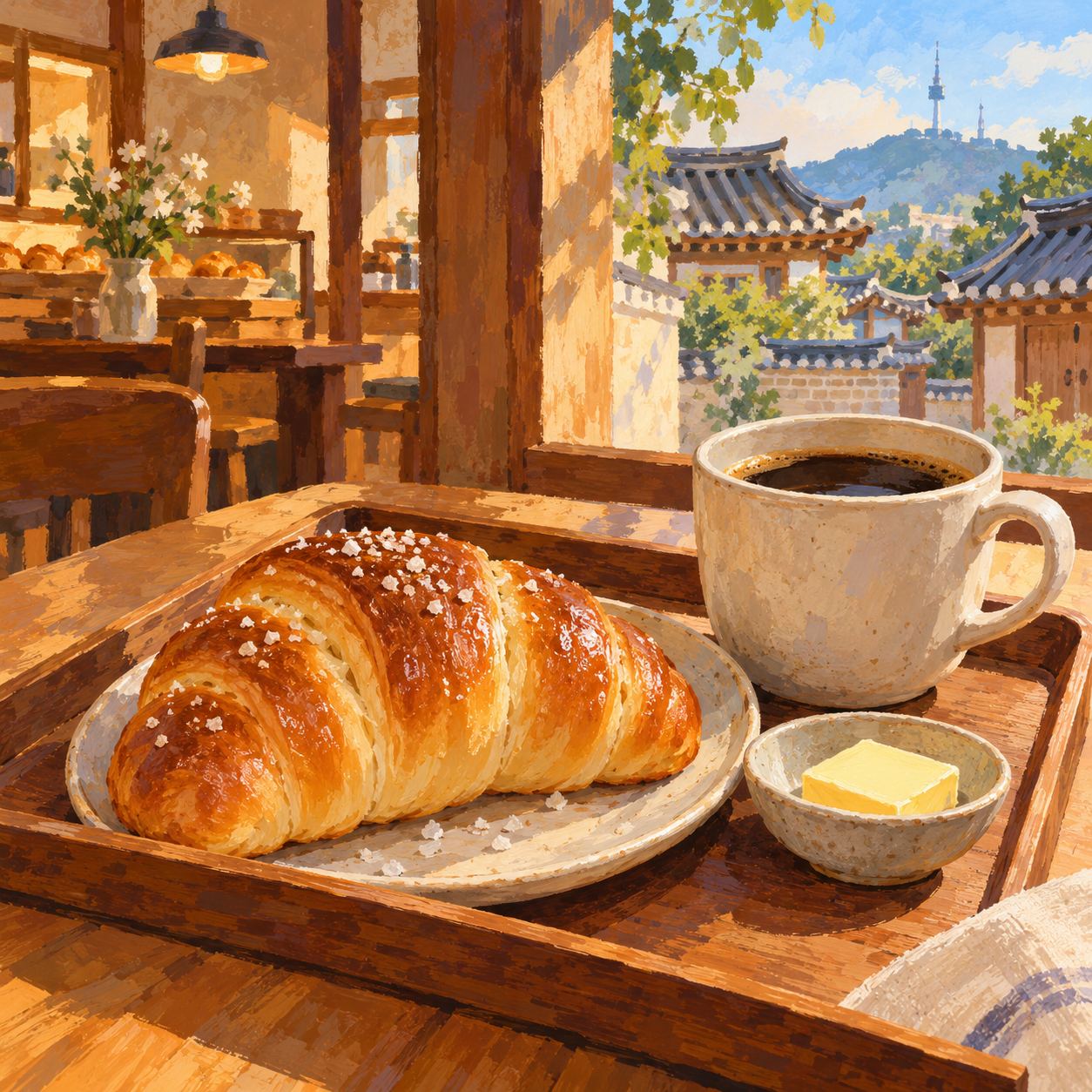 서울 아티스트베이커리 안국, 소금빵을 고르는 산책 코스