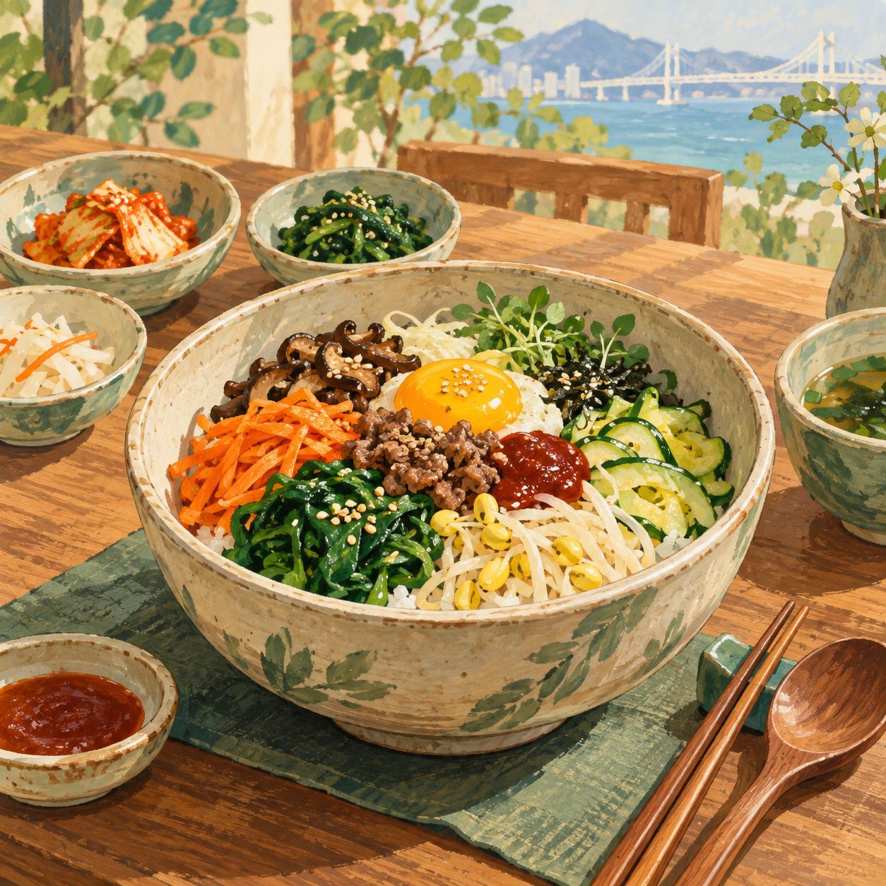 부산 비비재, 광안리 산책 전 즐기는 색다른 비빔밥