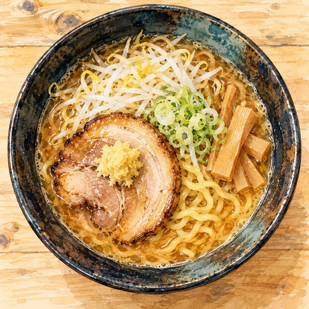 麺屋 彩未 · 生姜味噌ラーメン