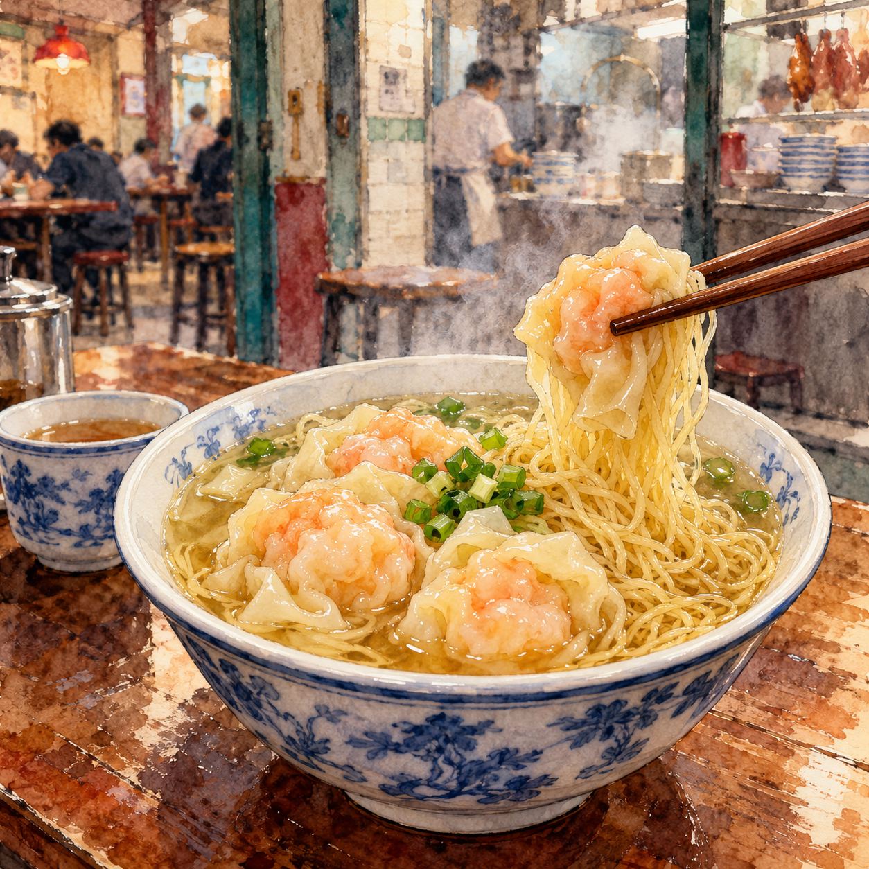 Mak Man Kee Noodle Shop · ジョーダン海老ワンタン麺