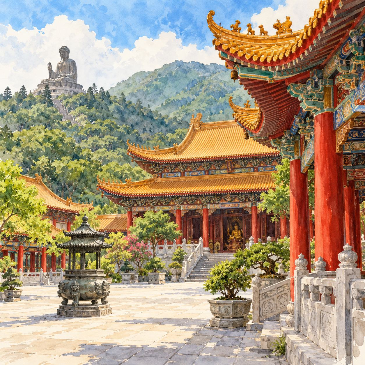 포린 사원 · 옹핑 고원의 불교 건축 산책